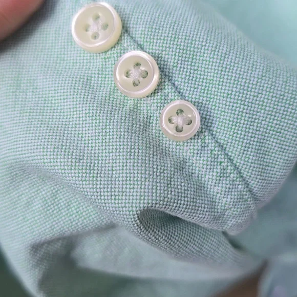 Polo Ralph Lauren Mint Green Button-down Shirt Large - Picture 10 of 12